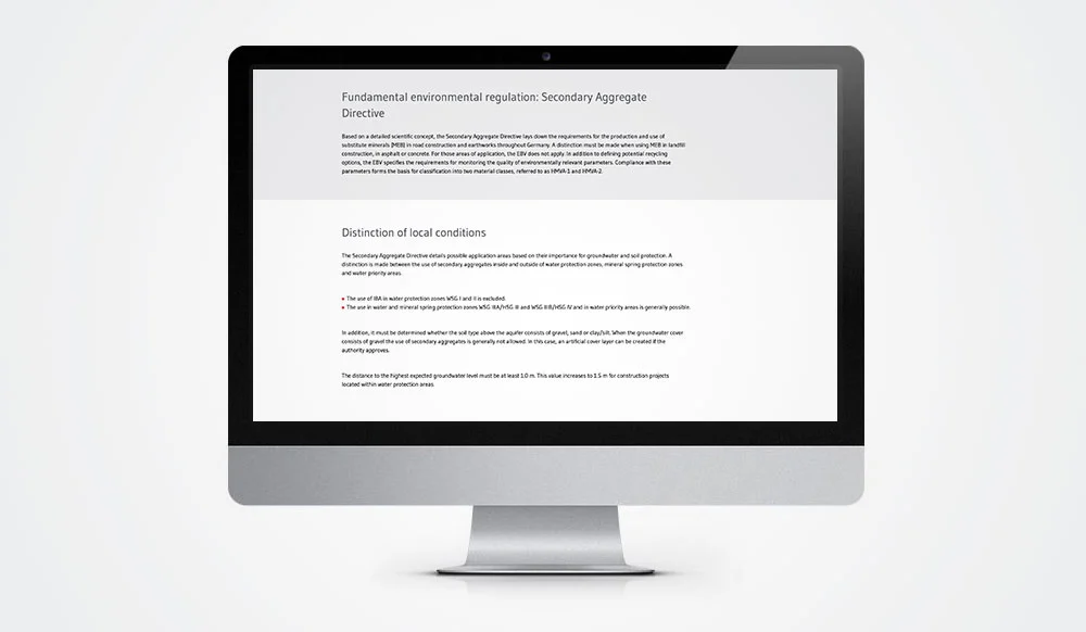 Environmental specifications 