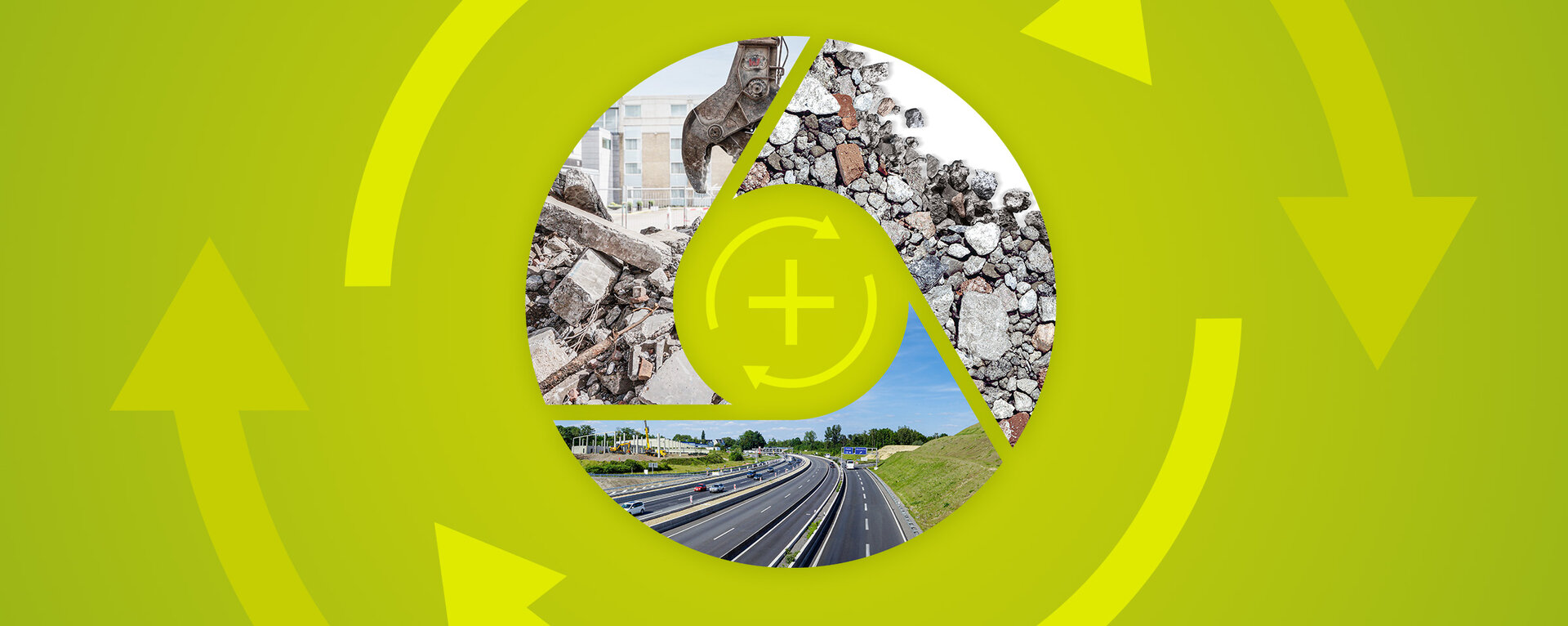Recyclingbaustoffe als Ergebnis von Baustoffrecycling